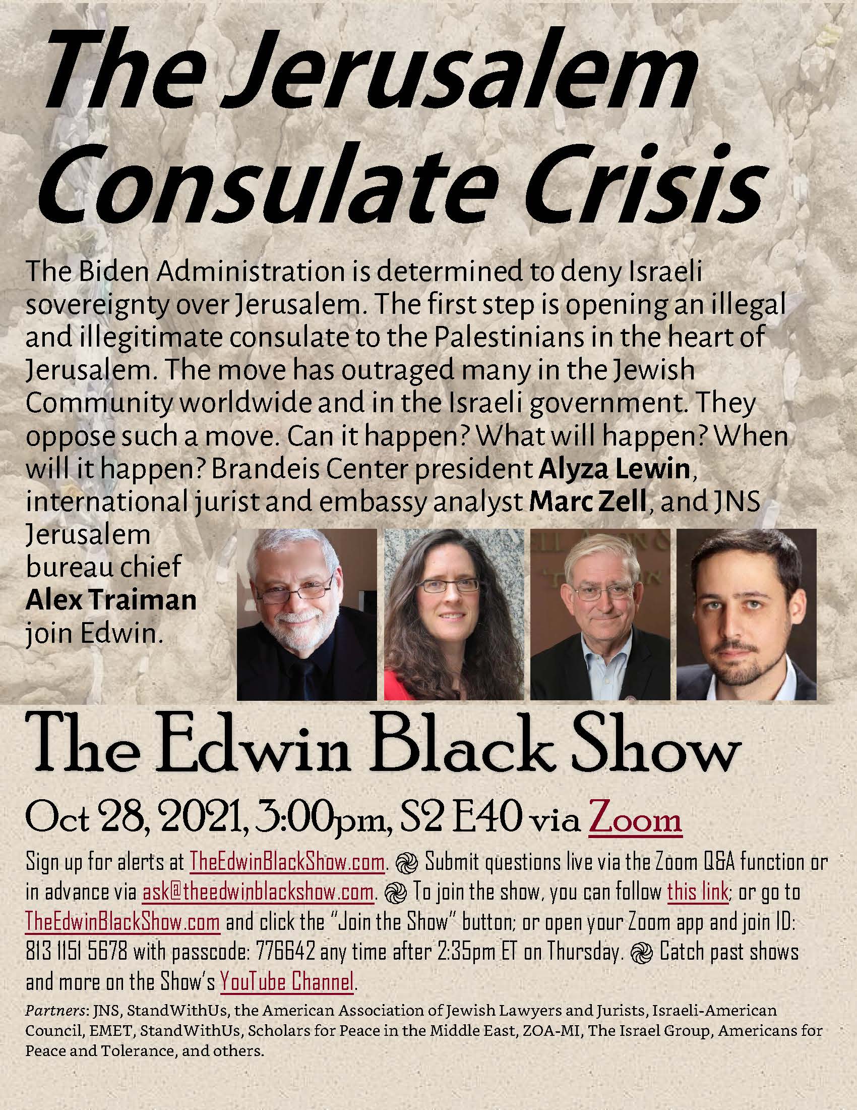 EB Show S2 E40: The Jerusalem Consulate Crisis